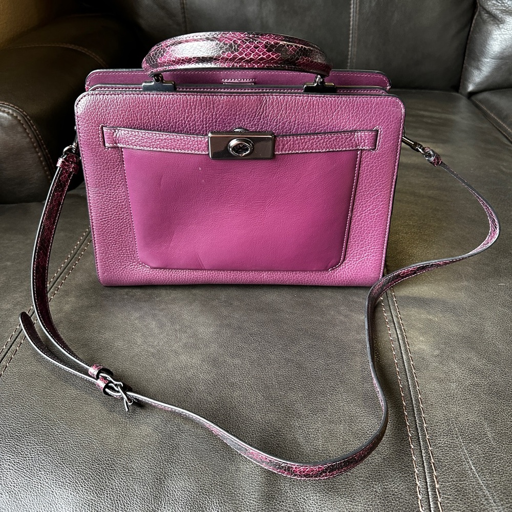 Coach Lane Carryall Crossbody Bag with Silver Hardware